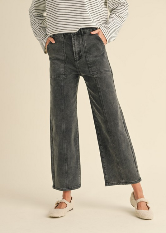 Dark Denim Crop Jeans