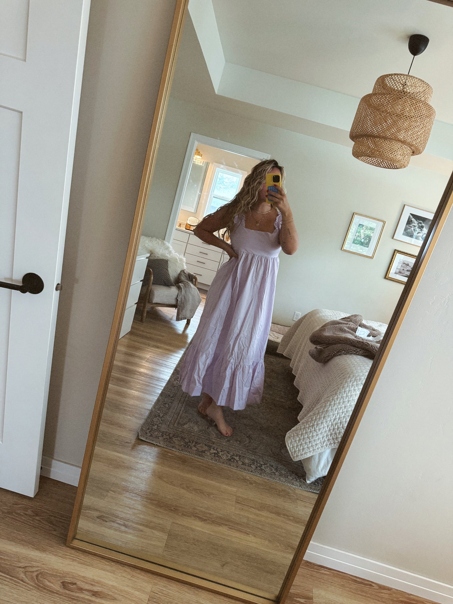 Purple Bow Back Maxi